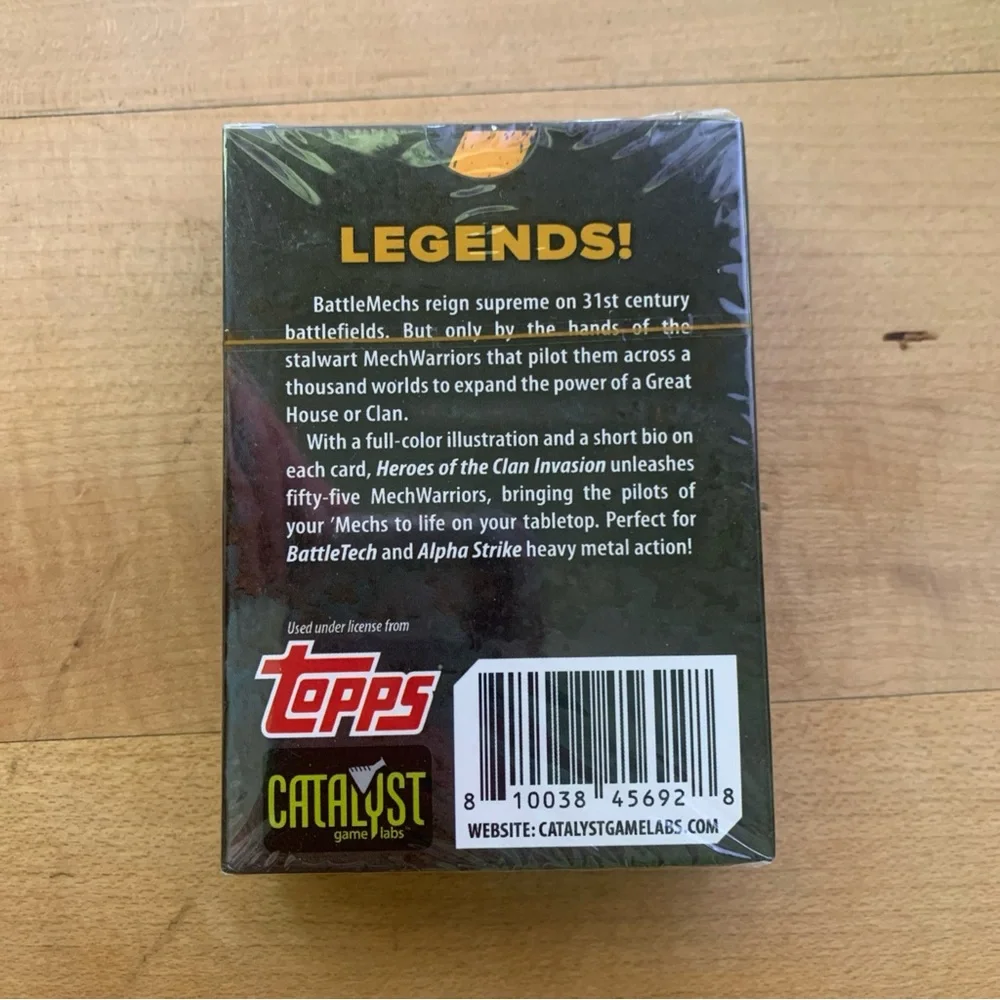 HEROES OF THE CLAN INVASION BATTLETECH CARD SET DECK TOPPS CATALYST 35886